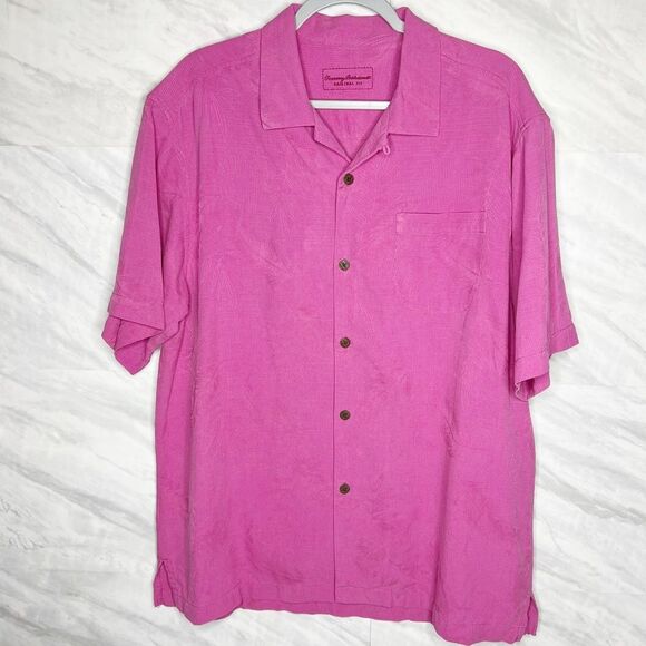 Tommy Bahama Silk Aloha Shirt Large - Picture 1 of 5
